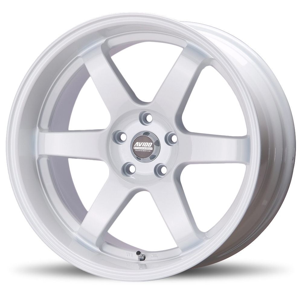 18인치 아비드 쿠즈37V 1070  화이트 5홀  (8.5J +35) 4P +3mm (DC중)